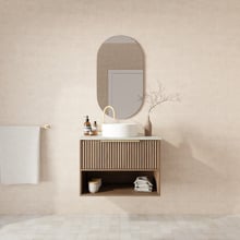 Merewether 750mm Wall Hung Single Vanity with Solid Surface Countertop
